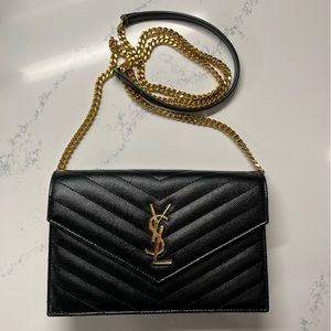 Yves Saint Laurent Cassandre Matelassé Envelope Purse